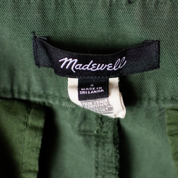 Madewell The Harlow Wide-Leg Pant in Dark Green - Picture 3 of 5